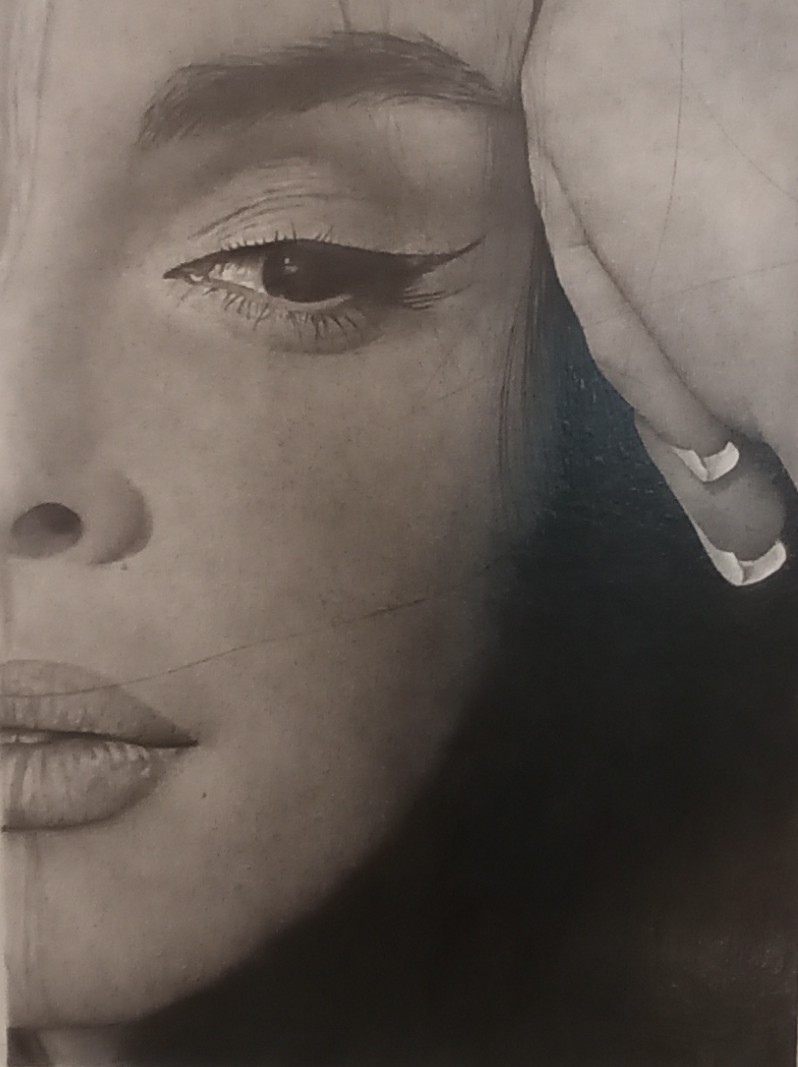 Agustín Bayón. Galya VI, 2023. Grafito sobre papel. 24 x 18 cm.
