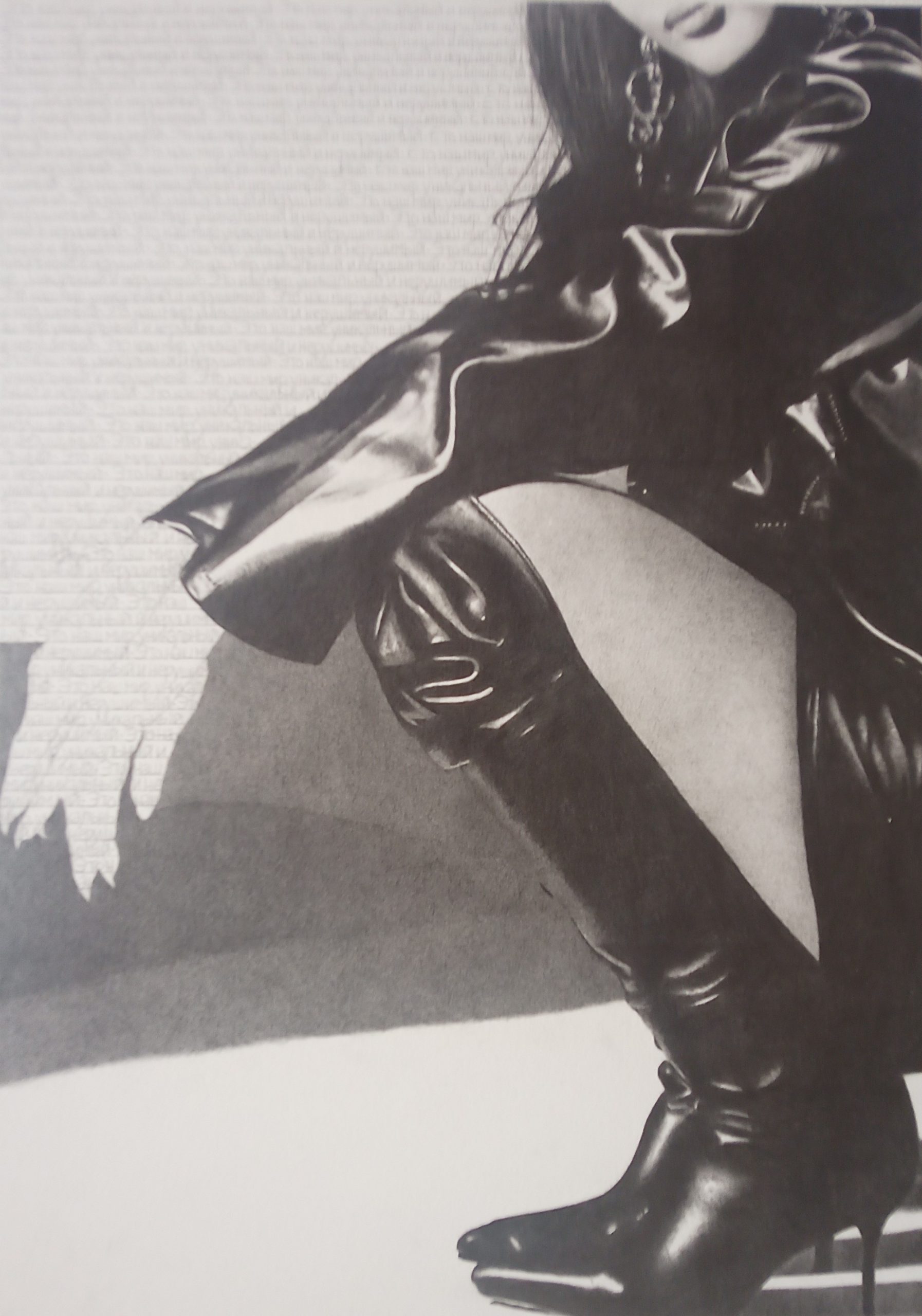 Agustín Bayón. Galya IX, 2023. Grafito sobre papel. 41 x 29 cm.
