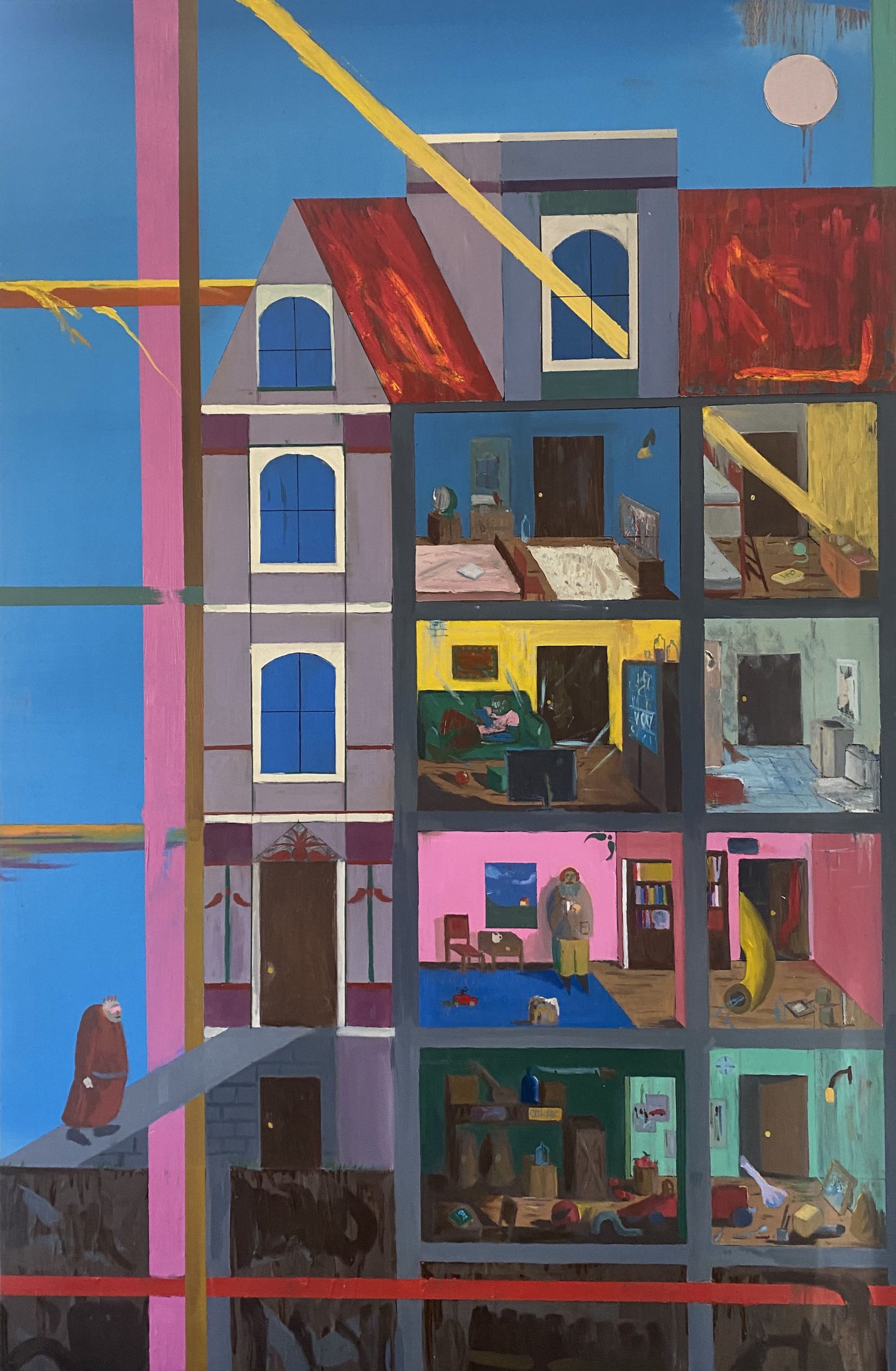 Pau Aguiló Hernández Coetzee, 2023 Óleo sobre lienzo 144 x 94 cm
