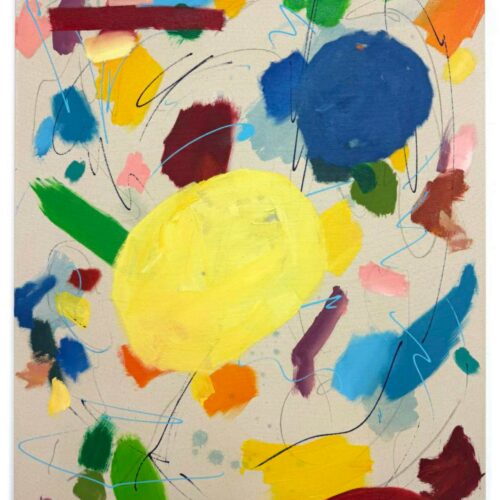 Eclipse 100 x 80 cm Oil and charcoal on canvas