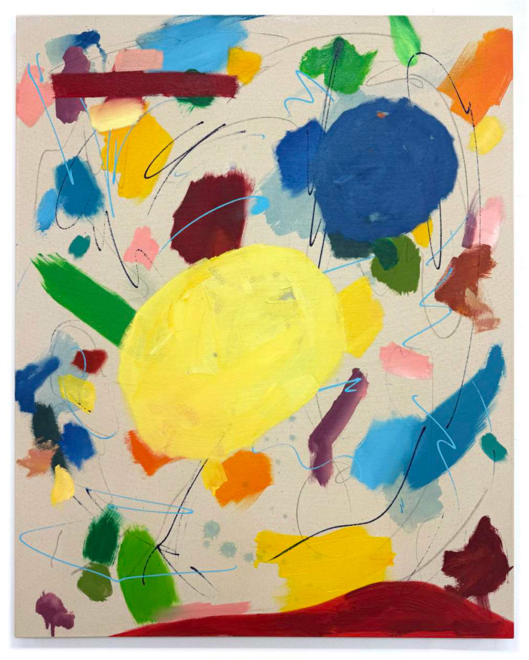 Eclipse 100 x 80 cm Oil and charcoal on canvas