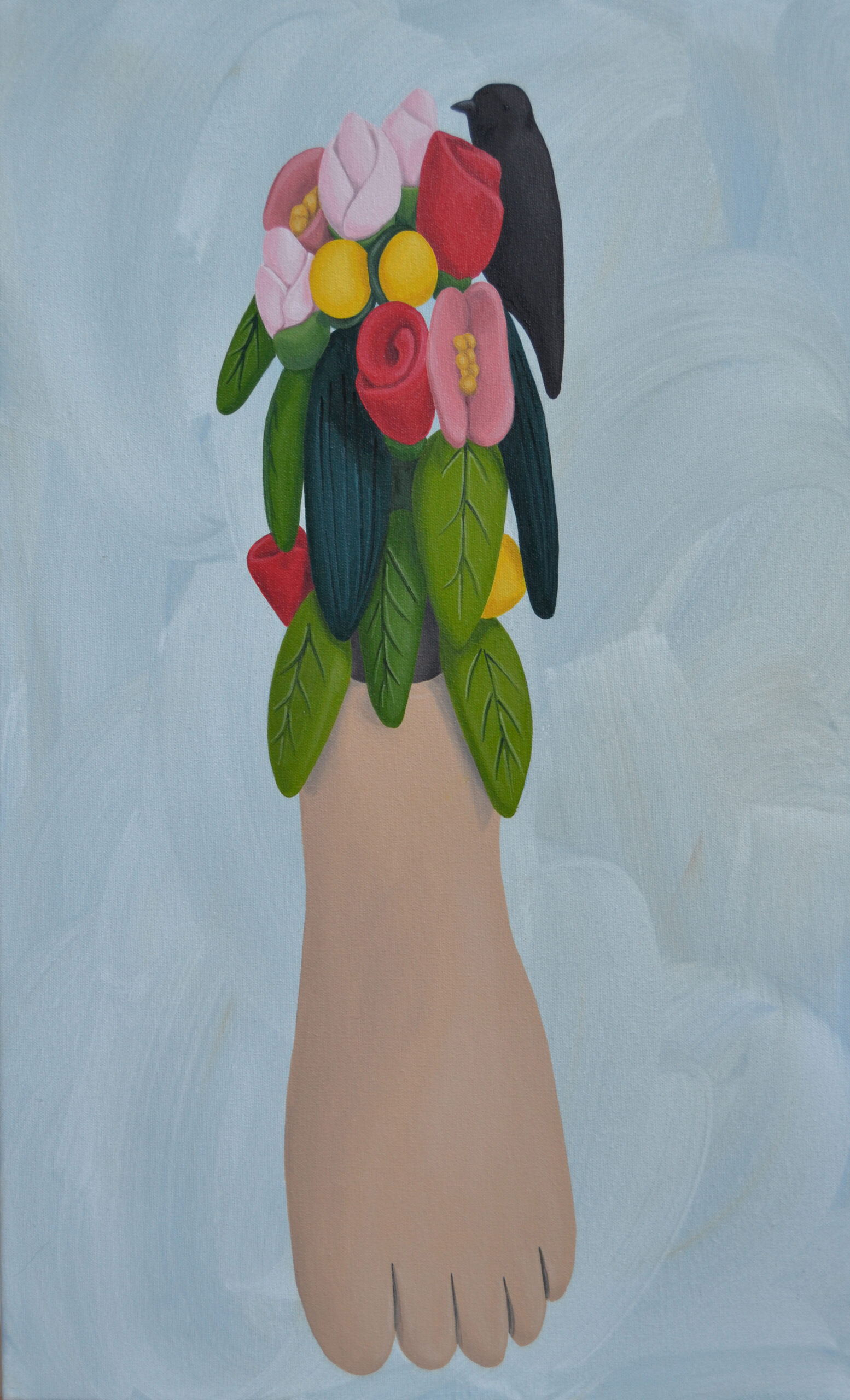 Rosalía Banet Renacimiento 13, 2024. Óleo y acrílico sobre lienzo. 61x38cm.
