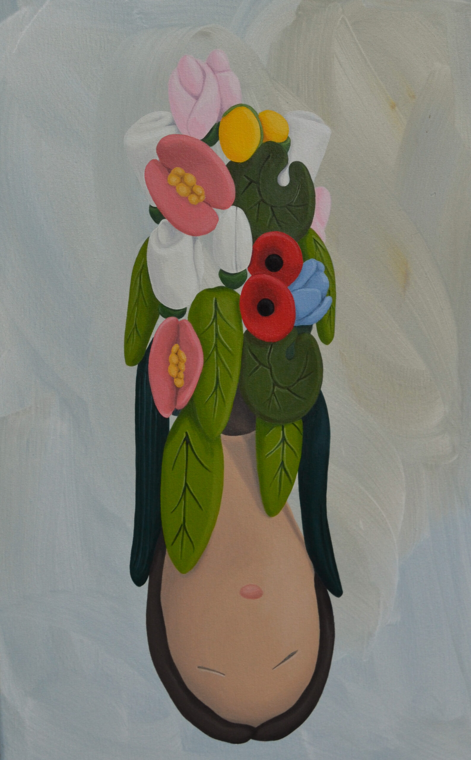 Rosalía Banet Renacimiento 14, 2024. Óleo y acrílico sobre lienzo. 61x38cm.