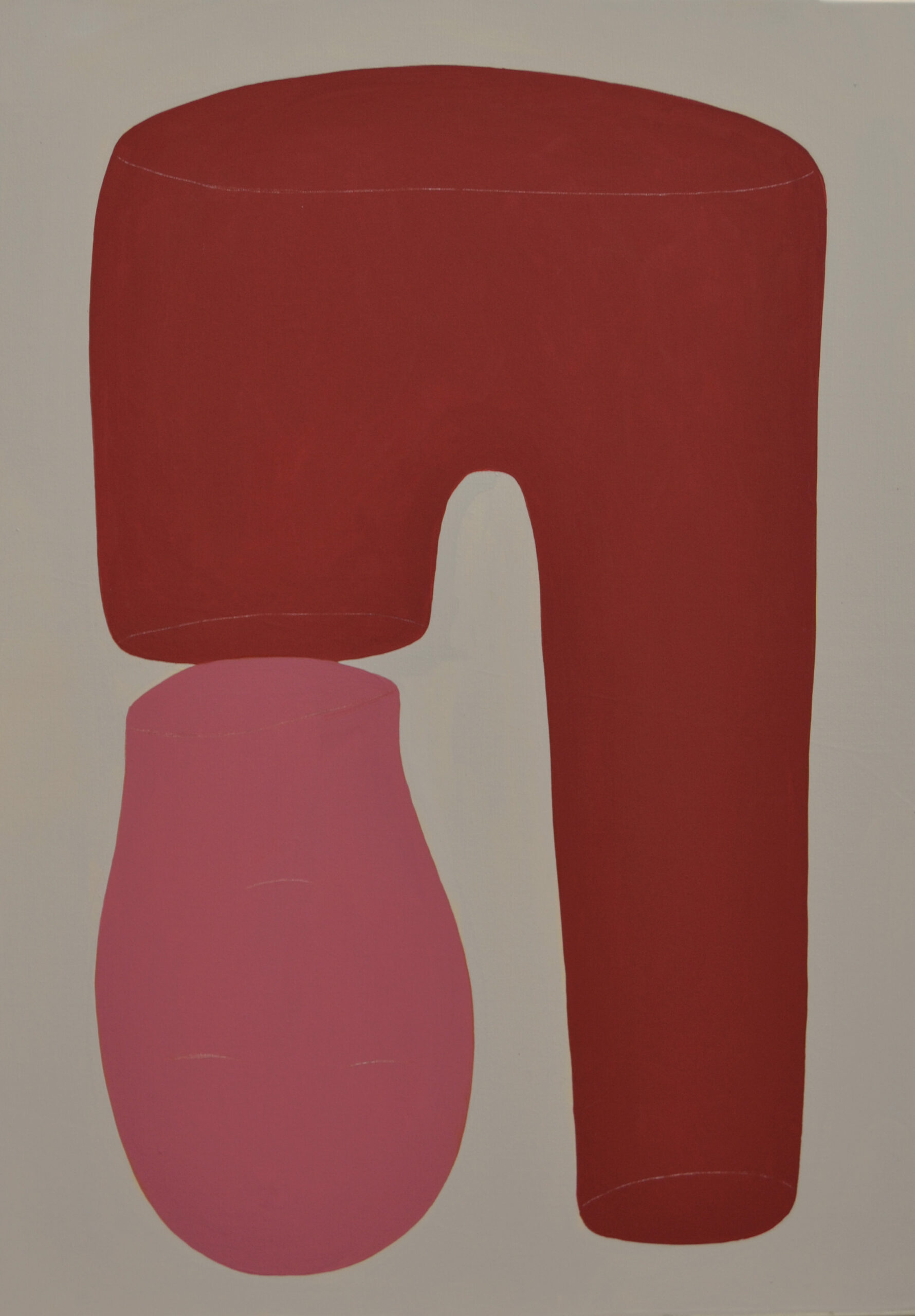Rosalía Banet Desorganizarse el cuerpo 2, 2025. Acrílico sobre lienzo. 70x50 cm.