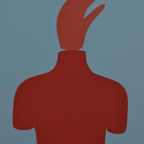 Rosalía Banet Disorganizing the body 3, 2025. Acrylic on canvas. 79x59 cm.