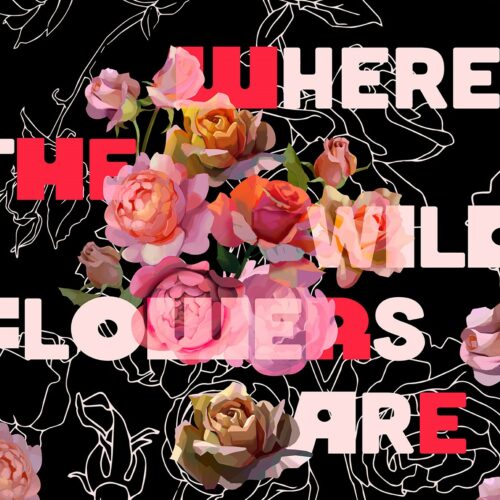 Noemi Iglesias Barrios Where the wild flowers are, 2025 Print on canvas 115 x 85 cm.